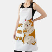 Moody fat cat verließ mich alleine schürze (InSitu)