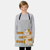 Moody fat cat verließ mich alleine schürze (Getragen)