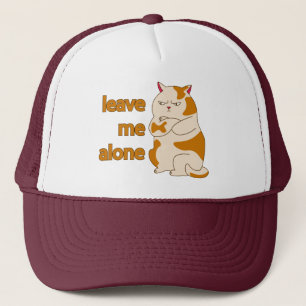 Moody fat cat verließ mich alleine   truckerkappe