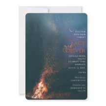 Moody Fireside Einladung zur Hochzeit