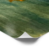 Moody Floral Bouquet Sonnenblumen Art Poster (Ecke)