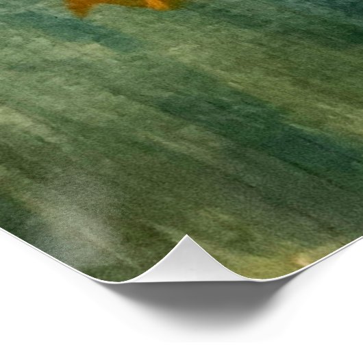 Moody Floral Bouquet Sonnenblumen Art Poster (Ecke)