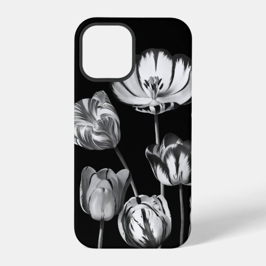 Moody Floral Chic Vintage Blume iPhone 12 Pro Ca Hülle (Rückseite)