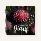 Moody Floral Diary Notizblock (Vorderseite)