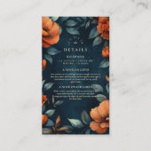 Moody Floral Gothic Begleitkarte (Vorderseite)