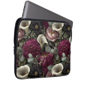 Moody Floral Pattern with Dahlias and Calla Lilies Laptopschutzhülle (Vorne Rechts)