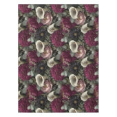 Moody Floral Pattern with Dahlias and Calla Lilies Tischdecke (Vorderseite)