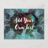 Moody Floral Postcard - Fügen Sie Ihren eigenen Te Postkarte (Vorderseite)