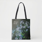 Moody Floral Rain (customizable text) Tasche (Vorderseite)