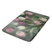 Moody Floral Tulips Badematte (Schrägansicht)