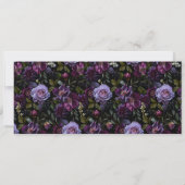Moody Floral Wedding Find Your Seat Header Card Einladung (Rückseite)