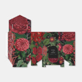 Moody Florals Black Arch Burgundy Red Wedding Geschenkschachtel (Ungefaltet)