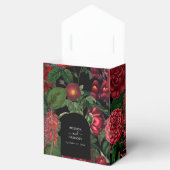 Moody Florals Black Arch Burgundy Red Wedding Geschenkschachtel (Geöffnet)