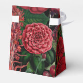 Moody Florals Black Arch Burgundy Red Wedding Geschenkschachtel (Rückseite)