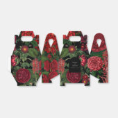 Moody Florals Black Arch Burgundy Red Wedding Geschenkschachtel (Ungefaltet)