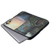 MOODY FOGGY IRISH CASTLE SCENE LAPTOPSCHUTZHÜLLE (Vorne Knopf)