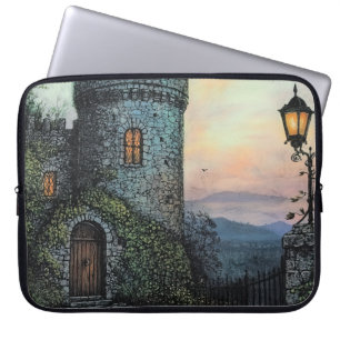MOODY FOGGY IRISH CASTLE SCENE LAPTOPSCHUTZHÜLLE