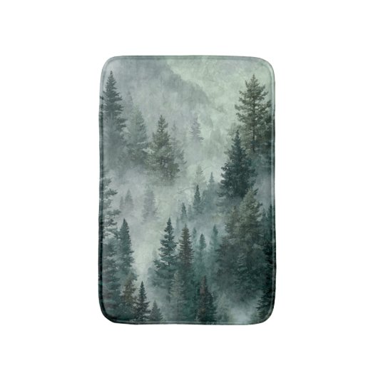 Moody Forest  Badematte (Vorderseite Vertikal)