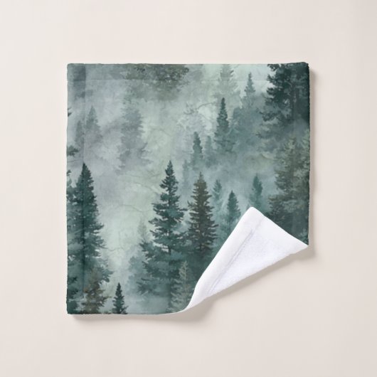 Moody Forest  Badhandtuch Set (Waschlappen)