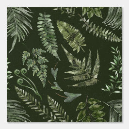 Moody Forest Dark Green Botancolor Tapete