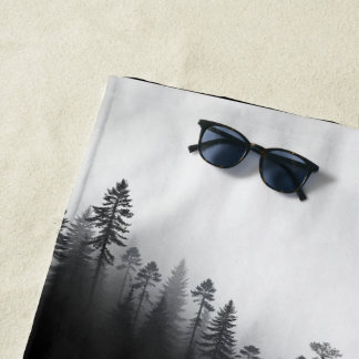 Moody-Forest-Duschvorhang Strandtuch