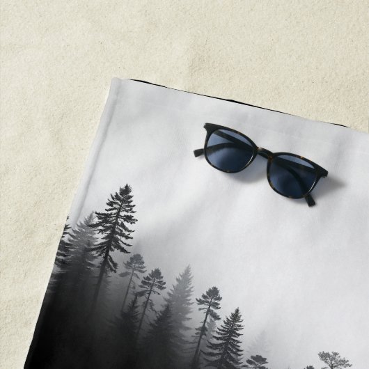 Moody-Forest-Duschvorhang Strandtuch (Beispiel)