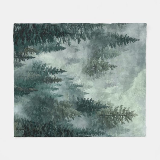 Moody Forest  Fleecedecke (Vorderseite (Horizontal))