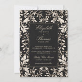 Moody Forest Foliage Frame Moderne klassische Hoch Einladung (Vorderseite)