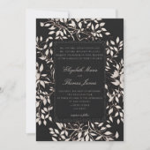 Moody Forest Foliage Traditionelle klassische Hoch Einladung (Vorderseite)