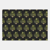 Moody Forest Glam Botanical Diamond Geschenkpapier Set (Vorderseite 3)