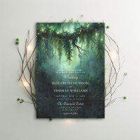 Moody Forest Greenery verzaubert Fairy Dark Weddin
