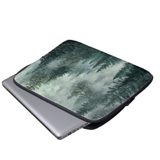 Moody Forest Laptopschutzhülle (Vorne Knopf)