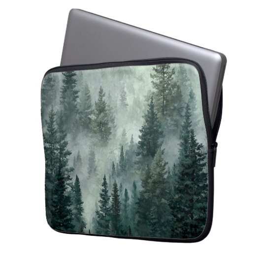 Moody Forest  Laptopschutzhülle (Vorderseite Links)