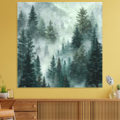 Moody Forest Leinwanddruck (Insitu (Wohnzimmer))