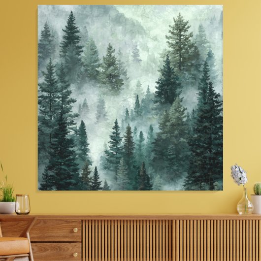 Moody Forest Leinwanddruck (Insitu (Wohnzimmer))