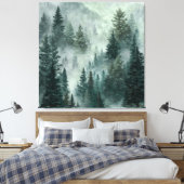 Moody Forest Leinwanddruck (Insitu (Schlafzimmer))
