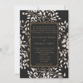Moody Forest Patina Traditionelle klassische Hochz Einladung (Vorderseite)