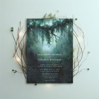 Moody Forest verzaubert Blue Modern Dark Wedding