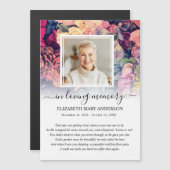 Moody Foto Beileid Beerdigung Gebetskarte Magnetkarte (Vorne/Hinten)