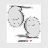 Moody-Geist - 2 Designs in einem Aufkleber (Blatt)