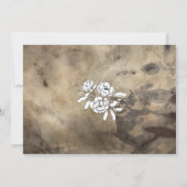 Moody geräucherte Goldampersand Einladung (Rückseite)