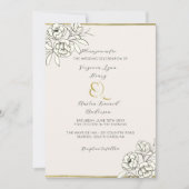 Moody geräucherte Goldampersand (vertikal) Einladung (Vorderseite)