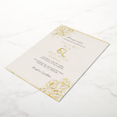 Moody geräucherte Goldampersand (vertikal) Folieneinladung (Gedreht)