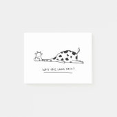 Moody Giraffe Illustration mit Puff Post-it Klebezettel (Vorderseite)