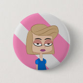 Moody Girl Button (Vorderseite)