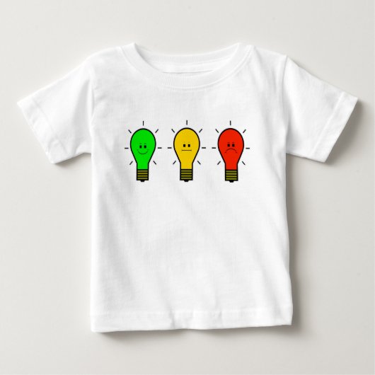 Moody-Glühbirnen in Stoplight-Farben Baby T-shirt (Vorderseite)