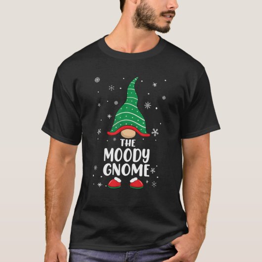 Moody Gnome Matching Familie Weihnachten Pajamas K T-Shirt (Vorderseite)