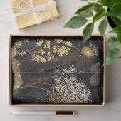 Moody Gold Botanical Seamless Decoupage Seidenpapier (Geschenk)