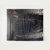 Moody Gothic Dark Alter Blume & Greenery XLarge Wandteppich (Vorderseite (Horizontal))