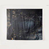 Moody Gothic Dark Arch mit Candles XLarge Wandteppich (Vorderseite (Horizontal))